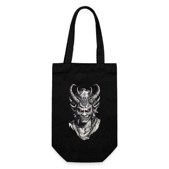 Oni Dämon Japan Tradition an Halloween - Geschenkbeutel für Flaschen - Schwarz - Vorne