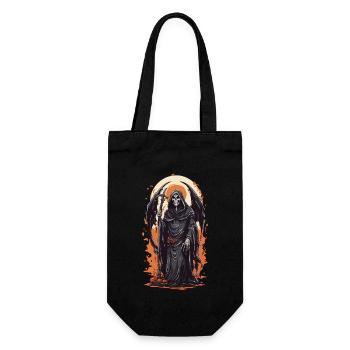 Ailé Grim Reaper Halloween horreur gothique - Sac à bouteille - noir - Devant