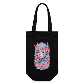Gothic Pastel Kawaii Crystallized Goth Design - Gift Bag for Bottles - black - Front