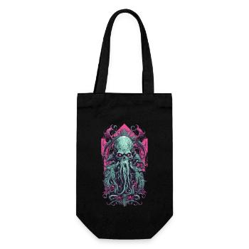 Occulte goule Kraken gothique Vaporwave Art - Sac à bouteille - noir - Devant