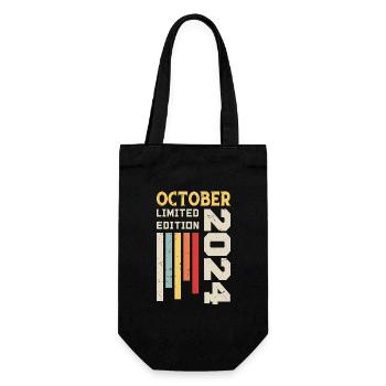 Octobre 2024 - Cadeau anniversaire Octobre 2024 - Sac à bouteille - noir - Devant