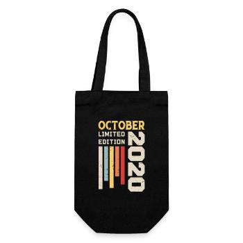 October 2020 - October 2020 Birthday Gift - Gift Bag for Bottles - black - Front