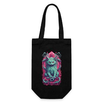 Creepy Demons Cat Halloween Underworld Design - Sac à bouteille - noir - Devant