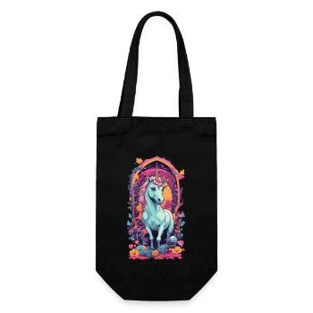 Magic Pastel Unicorn Best Friend for Girls - Gift Bag for Bottles - black - Front