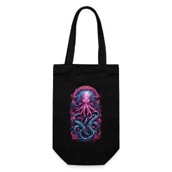 Kraken Gothic Occult Pastel Streetwear - Gift Bag for Bottles - black - Front
