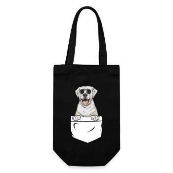 Labrador Retriever blanc Labrador Labrador blanc - Sac à bouteille - noir - Devant