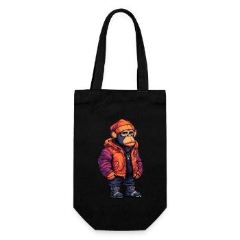 Singe Mode d’hiver - Sac à bouteille - noir - Devant