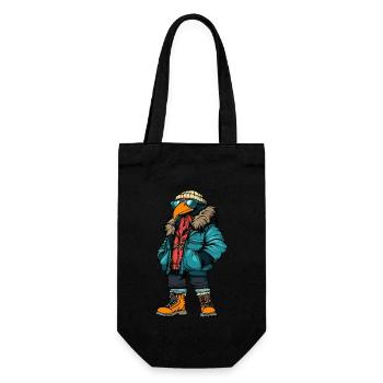 Harpy Bird Fashion Winter - Gift Bag for Bottles - black - Front