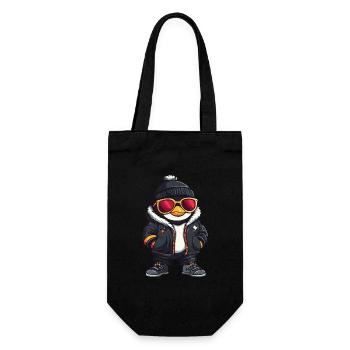 Penguin Cool Bande dessinée - Sac à bouteille - noir - Devant