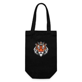 Tiger Krone - Geschenkbeutel für Flaschen - Schwarz - Vorne