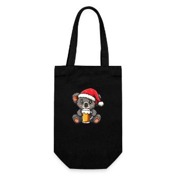 Koala Bière de Noël Drôle - Sac à bouteille - noir - Devant