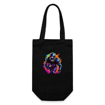 American Football Sports Fans & Football Players - Gift Bag for Bottles - black - Front