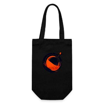 Space View / Mars 02 - Gift Bag for Bottles - black - Front