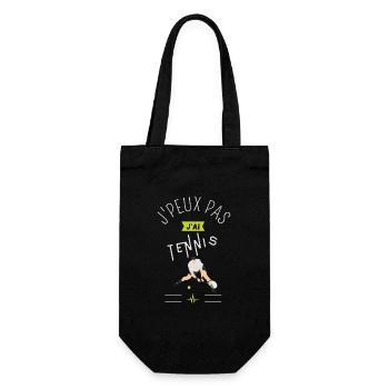 J'Peux pas J'Ai Tennis - Sac à bouteille - noir - Devant