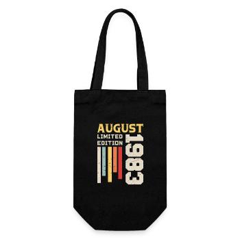 August 1983 - Birthday Gift August 1983 August - Gift Bag for Bottles - black - Front