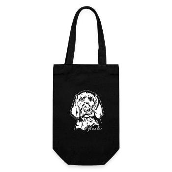 Vizsla Wirehaired Portrait Dog Dogs Wilsigns - Gift Bag for Bottles - black - Front
