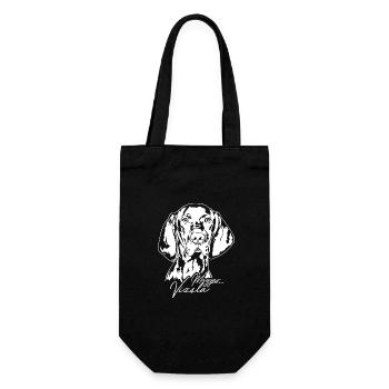 Magyar Vizsla Portrait Dog Dogs Wilsigns - Gift Bag for Bottles - black - Front