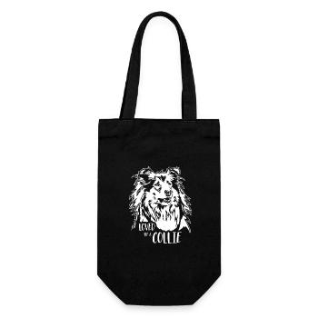 Aimé par un Collie Dogs Collie à poil long Wilsigns - Sac à bouteille - noir - Devant
