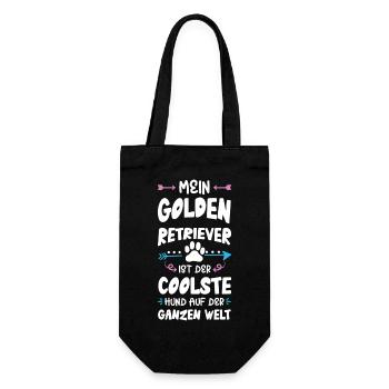 dicton du chien golden retriever - Sac à bouteille - noir - Devant