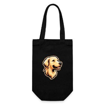 Golden Retriever Comic - Gift Bag for Bottles - black - Front