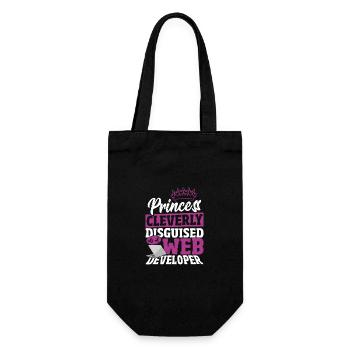 Developer Computer Geek HTML Programmer Daughter - Geschenkbeutel für Flaschen - Schwarz - Vorne