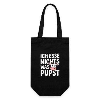 Vegetarian Vegan Veggie Vegetarian - Gift Bag for Bottles - black - Front