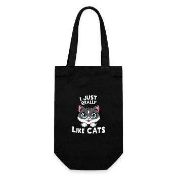 Cat Cats Lover Cat Owner Kitten - Gift Bag for Bottles - black - Front
