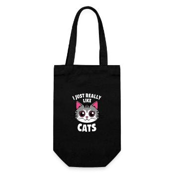 Cat Cats Lover Cat Owner Kitten - Gift Bag for Bottles - black - Front