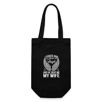 Femme Épouse Partenaire Famille Marié - Sac à bouteille - noir - Devant