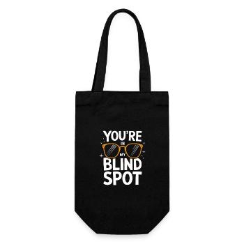 Blinde Blindheit Sehbehinderte Menschen - Geschenkbeutel für Flaschen - Schwarz - Vorne