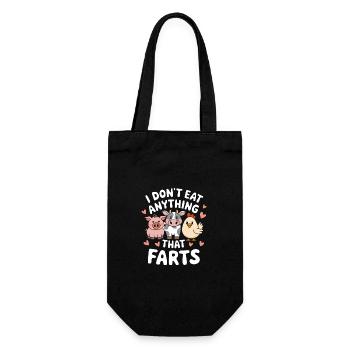 Végétarien Végétalien Végétarien Végétarien - Sac à bouteille - noir - Devant