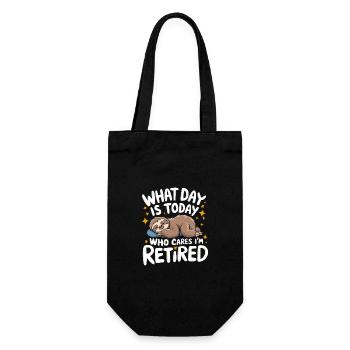 Retirees Retirement Pension Retirement - Gift Bag for Bottles - black - Front