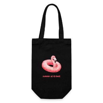 Summer at its best - Gift Bag for Bottles - black - Front