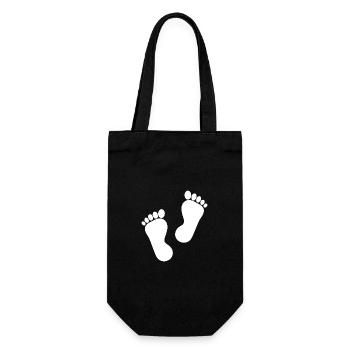 Foot Feet Foot Care Podiatry Gift Gift Idea - Sac à bouteille - noir - Devant