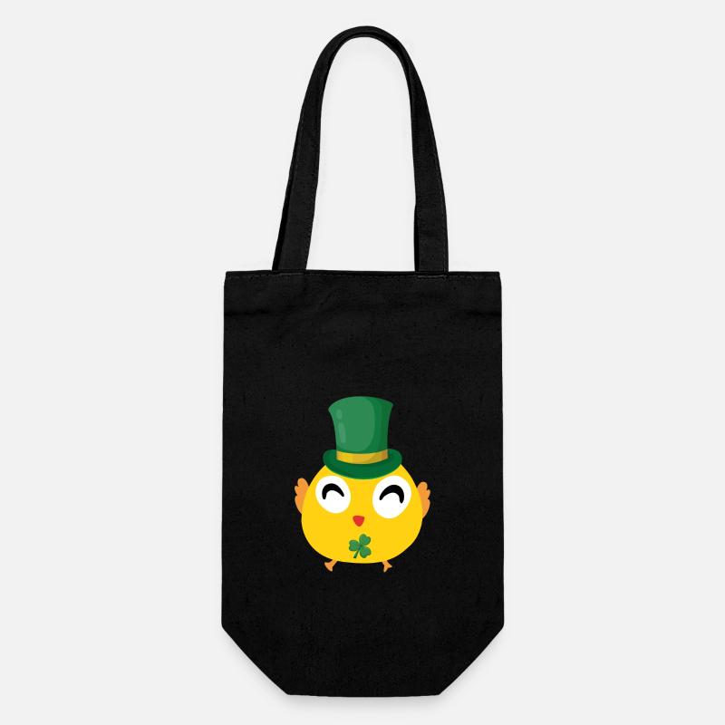 Irish Chick St Patrick's Day - Gift Bag for Bottles - black