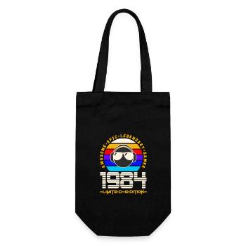 1984 - Geschenkbeutel für Flaschen - Schwarz - Vorne