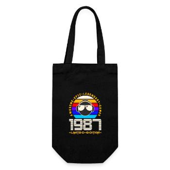 1987 - Gift Bag for Bottles - black - Front