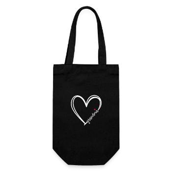 Grand-mère Coeur Femmes Pour Noël Fête Des Mères - Sac à bouteille - noir - Devant