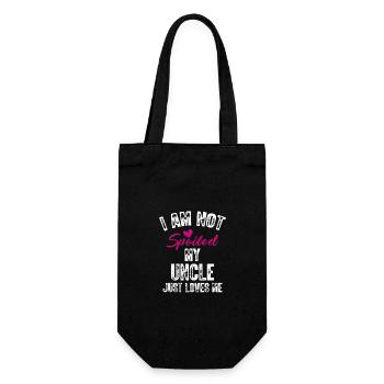 I'm Not Spoiled My Uncle Loves Me Funny Family - Gift Bag for Bottles - black - Front