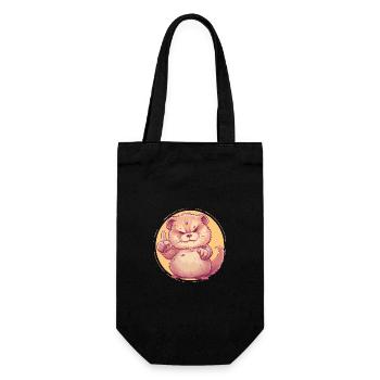 Strict Groundhog Lecture - Gift Bag for Bottles - black - Front