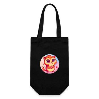 Geliebte Umarmung - Geschenkbeutel für Flaschen - Schwarz - Vorne