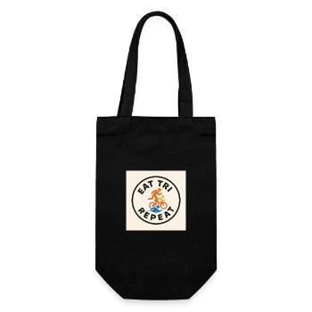 EAT TRI REPEAT - Gift Bag for Bottles - black - Front