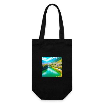 Emerald Valley and Alpine Village - Gift Bag for Bottles - black - Front