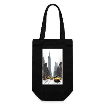 New York - Geschenkbeutel für Flaschen - Schwarz - Vorne
