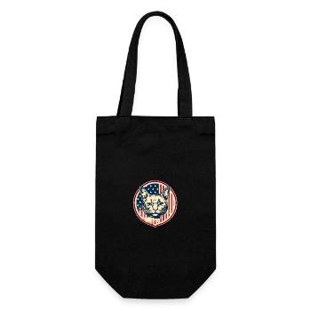 American Vintage Cat - Gift Bag for Bottles - black - Front