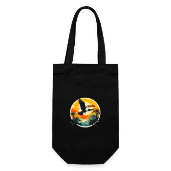 Toucan at sunset - Gift Bag for Bottles - black - Front