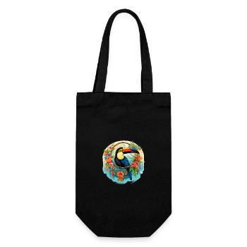 Toucan with dream catcher - Gift Bag for Bottles - black - Front