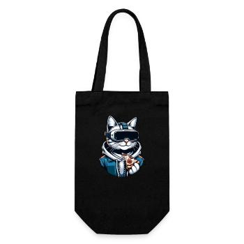 VR Gaming Cat Pizza Aventure - Sac à bouteille - noir - Devant