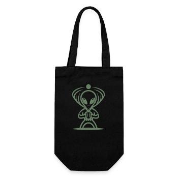 Joueur de baseball extraterrestre UFO Baseball Sports - Sac à bouteille - noir - Devant