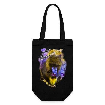 Mandrill - Geschenkbeutel für Flaschen - Schwarz - Vorne